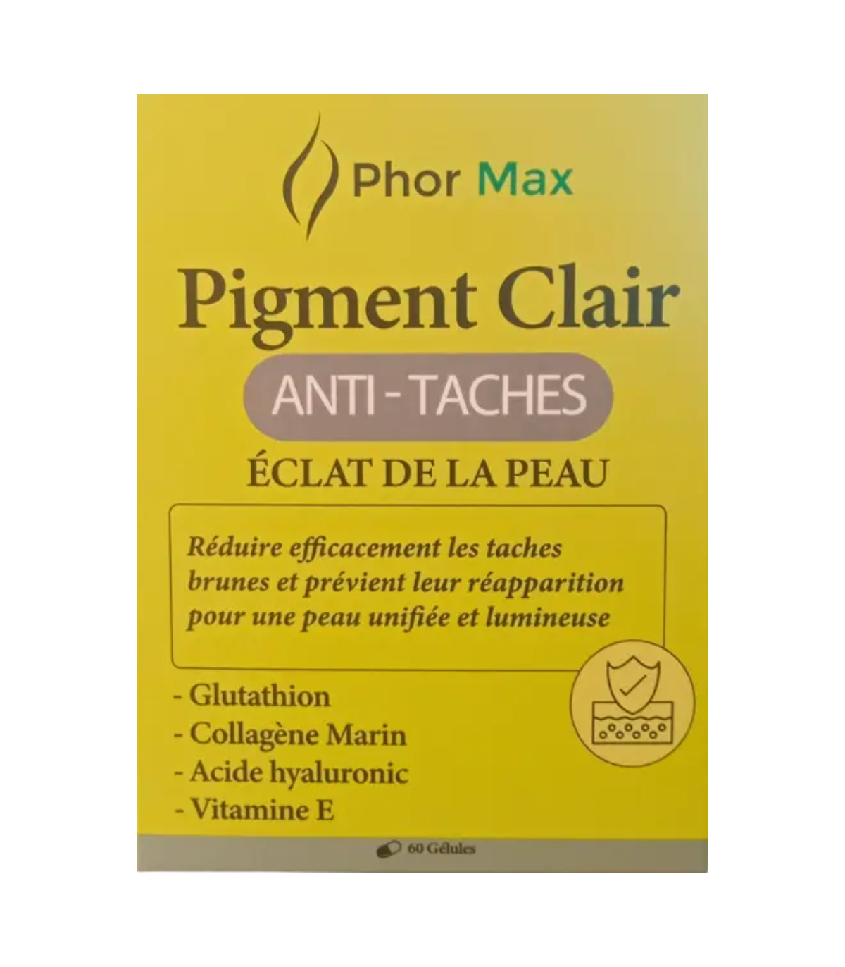 Phor Max Pigment Clair Anti-Taches – boîte de 60 gélules