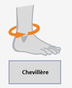 CHEVILLERE ELASTIQUE REGLABLE SPORT