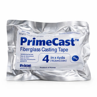Primecast n°4 – bande de résine bleue 10,2 cm × 3,6 m, sachet individuel