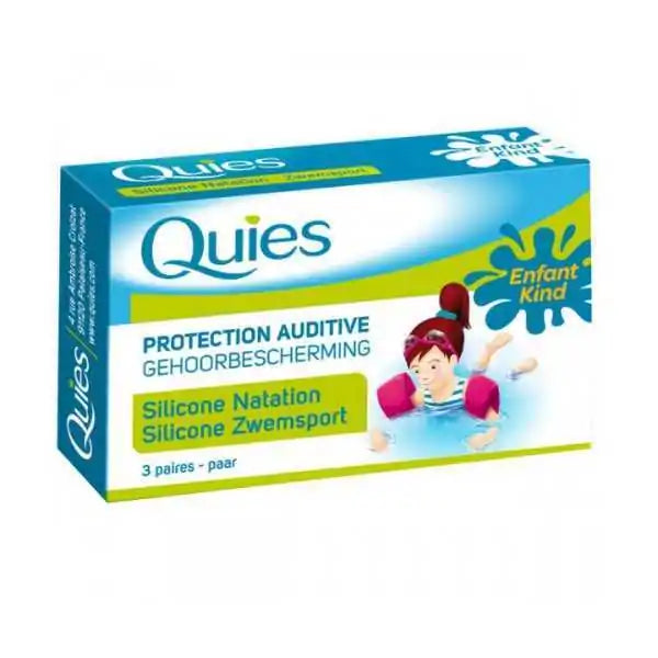 Quies Protection Enfant En Silicone Spécial Natation – 6 Paires