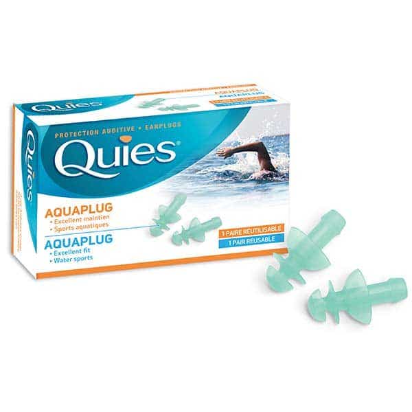 Quies Aquaplug Protection Auditive 1 Paire Réutilisable