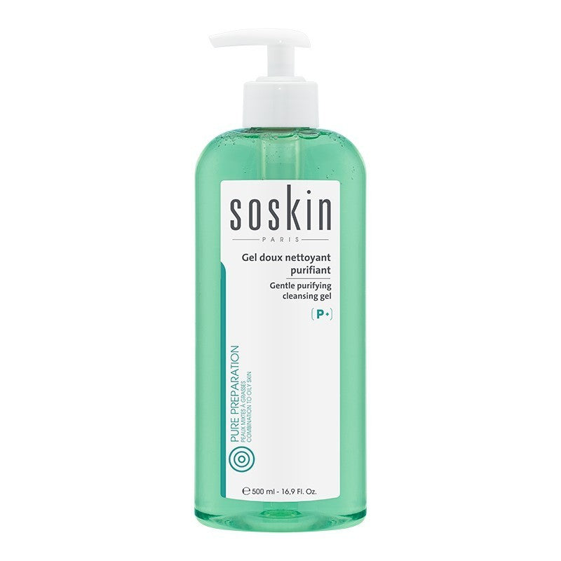 Soskin Gel Doux Nettoyant Purifiant flacon pompe 500 ml