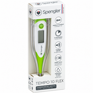 Thermomètre Spengler Tempo 10 Flex — coloris vert