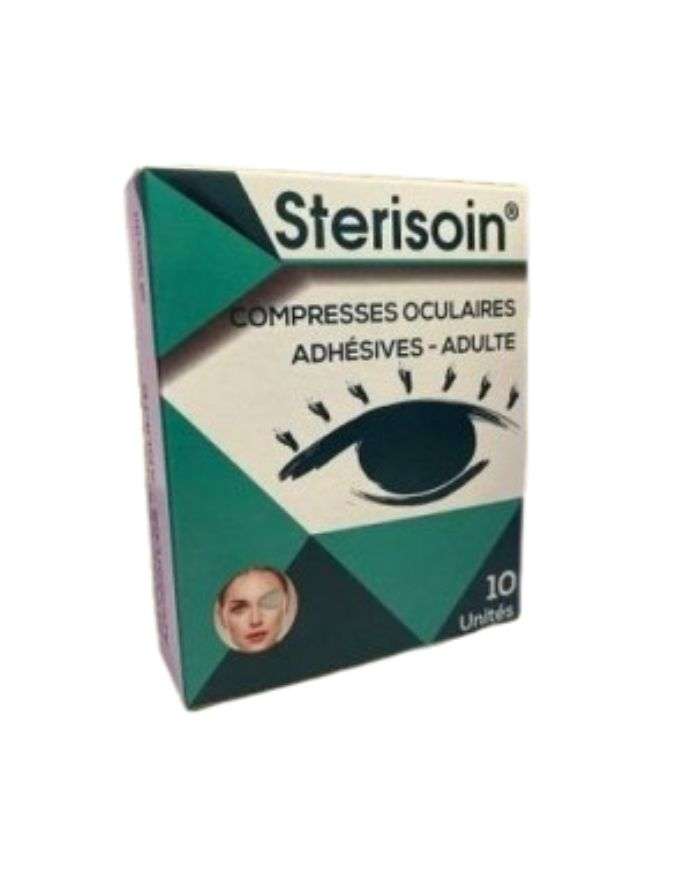 Sterisoin Compresses Oculaires Opaques Adhésives Adulte 10 Unités