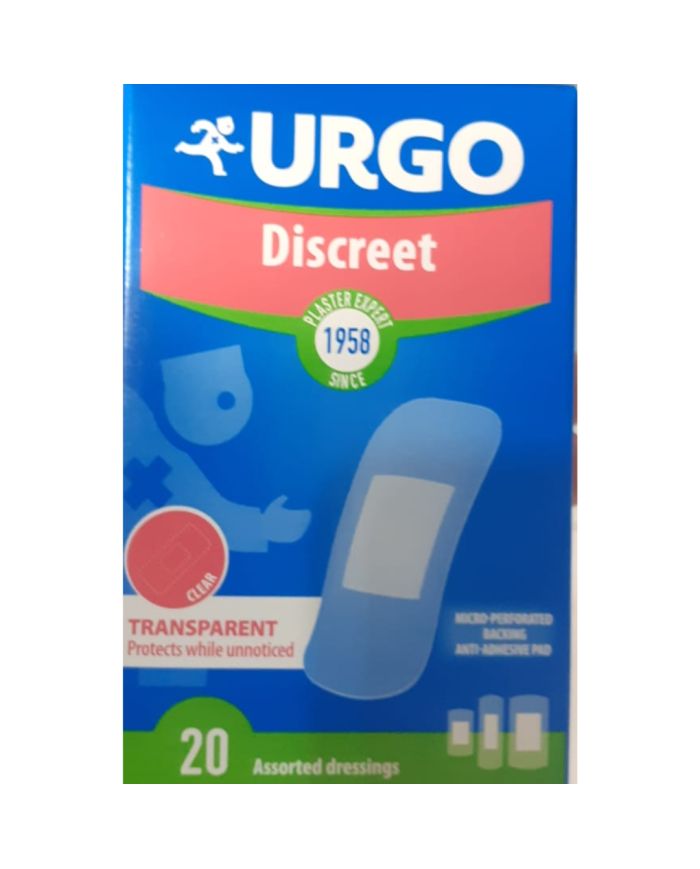 Urgo Discreet Transparent Antiseptique 20 Unités