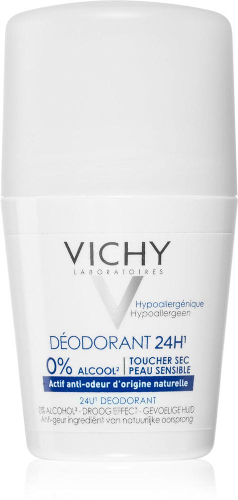 Vichy Déodorant 24H Toucher Sec sans sels d’aluminium roll-on 50 ml