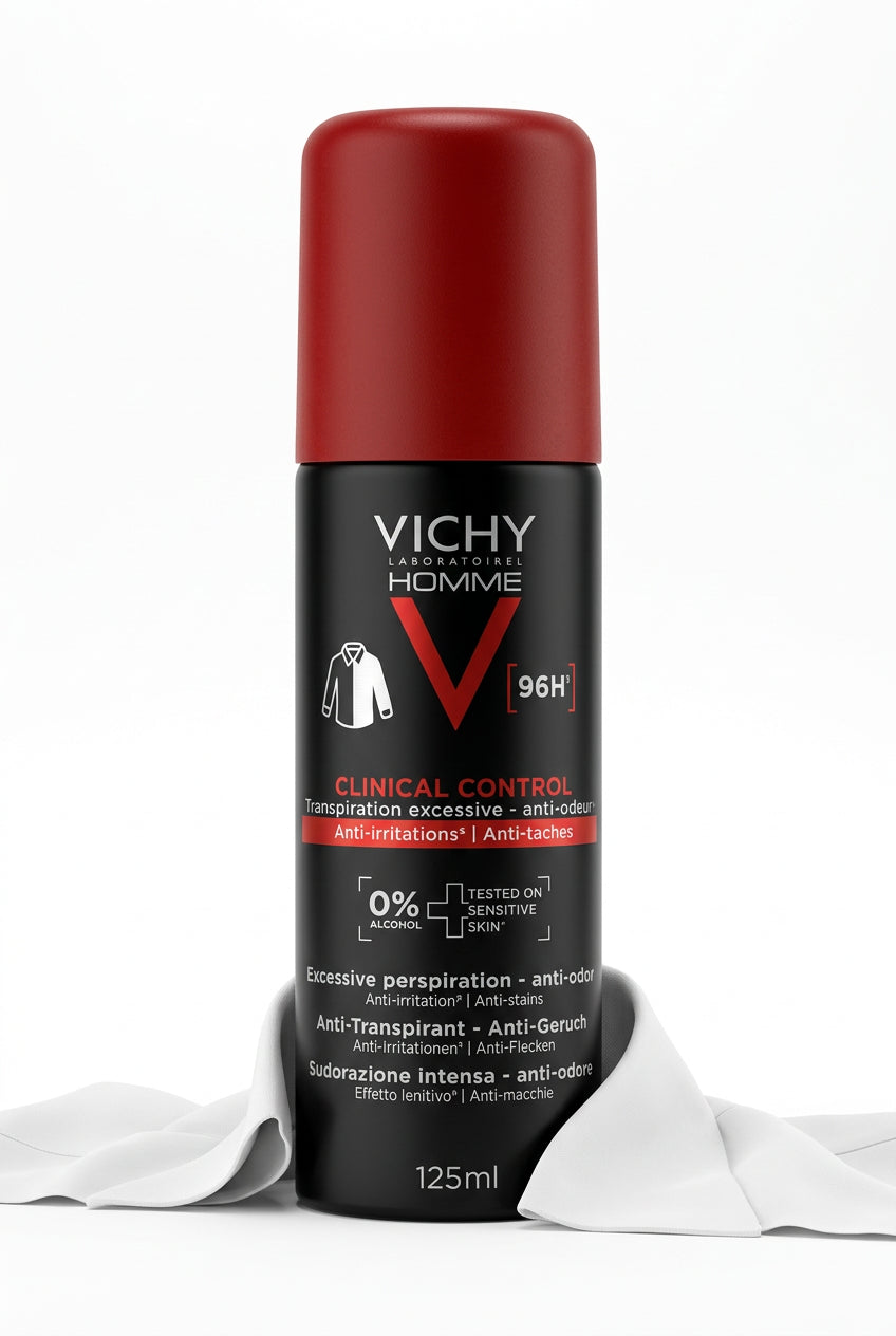 VICHY HOMME CLINICAL CONTROL 96H DEODORANT SPRAY 125 ML