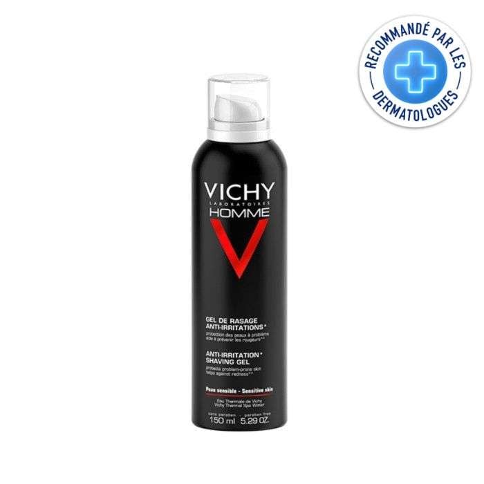 Vichy Homme gel de rasage anti-irritations 150 ml pour peau sensible