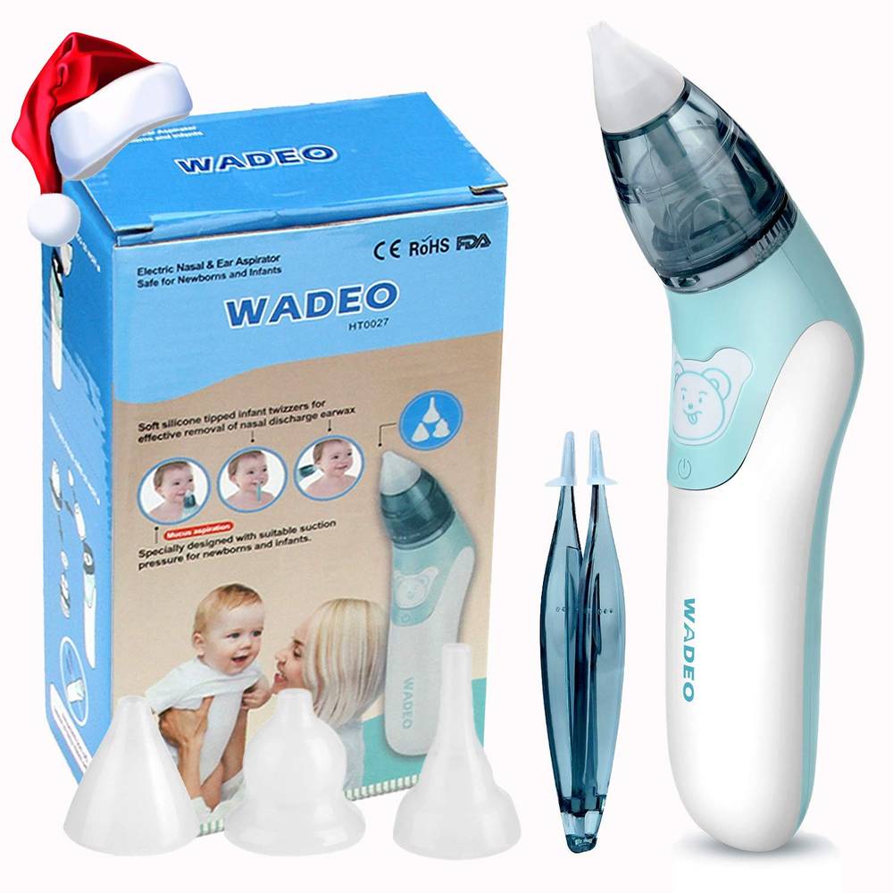 Aspirateur nasal et auriculaire électrique Wadeo avec embouts pour bébé
